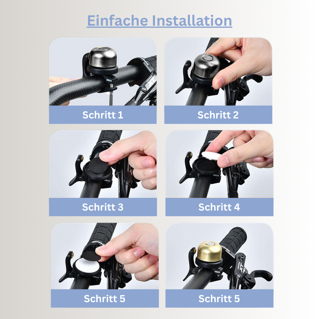 Fahrradglocke mit AirTag-Halterung
