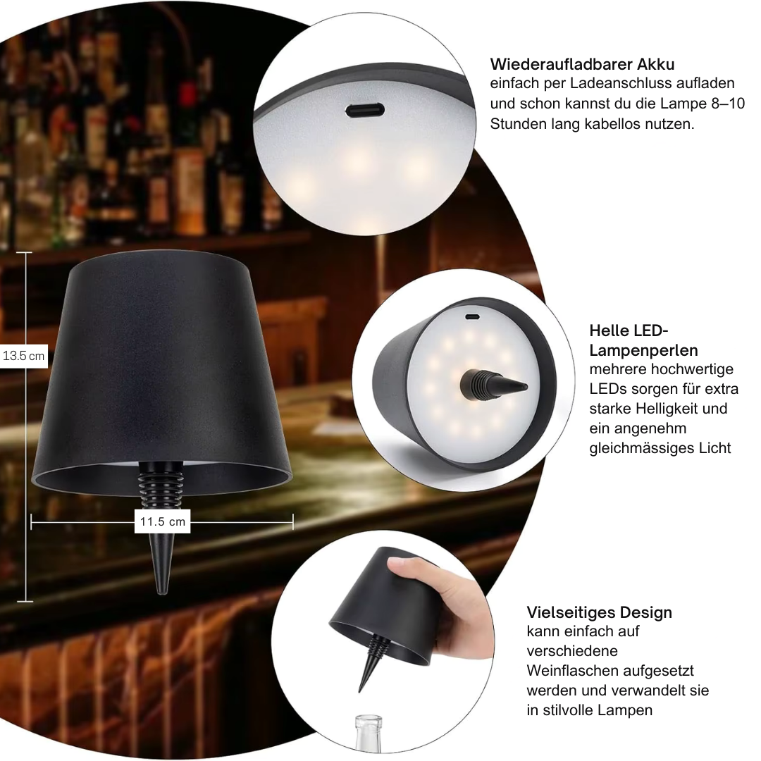 Kabellose Flaschenlampe