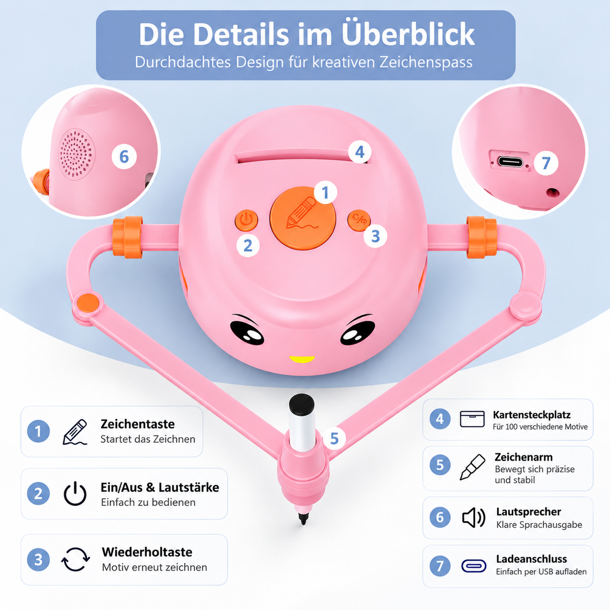 Magischer Zeichenroboter