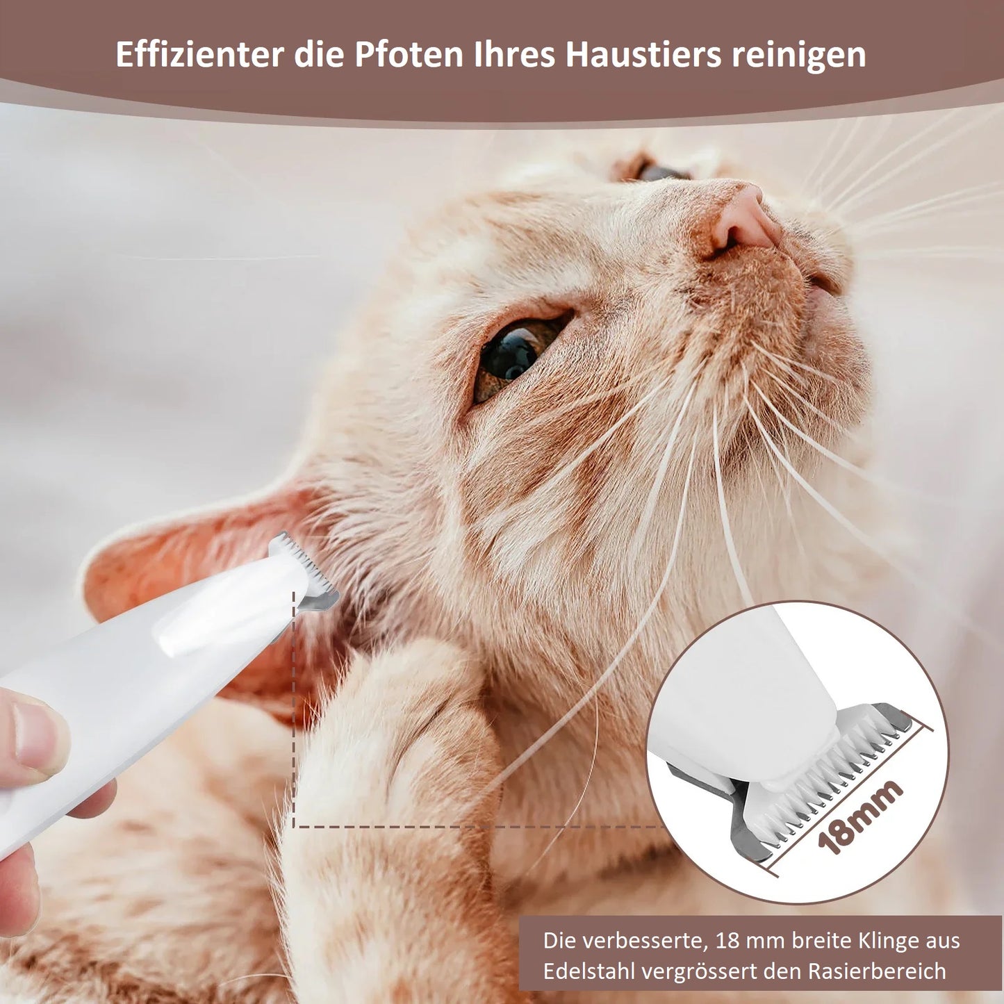 Hunde- und Katzenpfoten Trimmer
