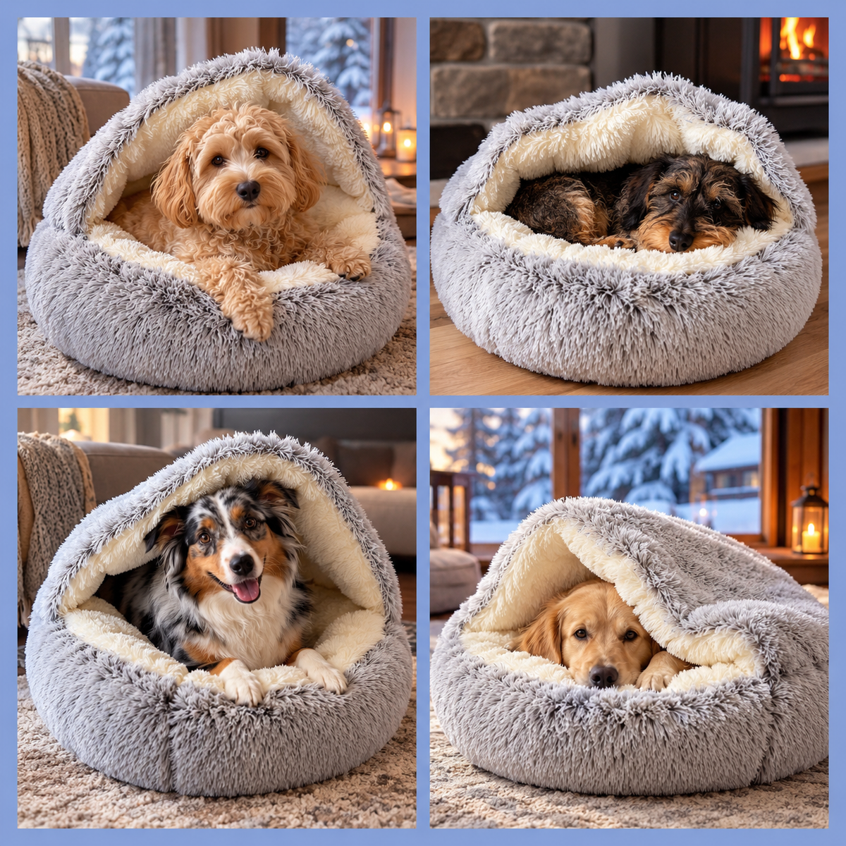 Kuschelhöhle - 2-in-1 für Hunde & Katzen