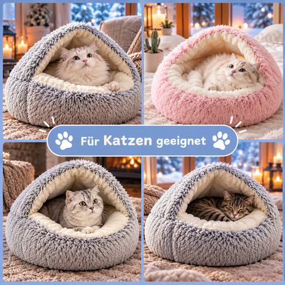 Kuschelhöhle - 2-in-1 für Hunde & Katzen