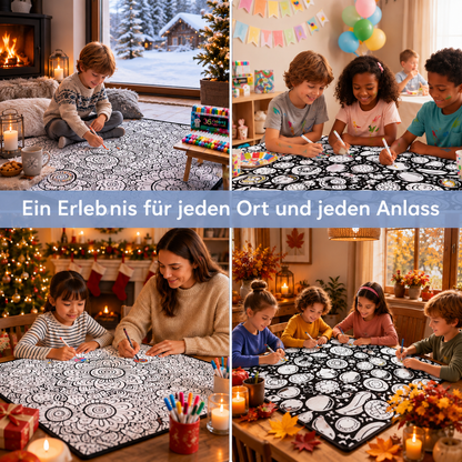 CuddleArt - Deine Decke zum Ausmalen