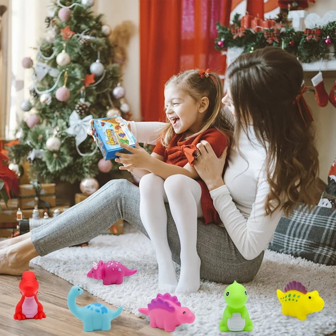 Leuchtende Bade-Dinosaurier