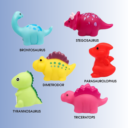 Leuchtende Bade-Dinosaurier