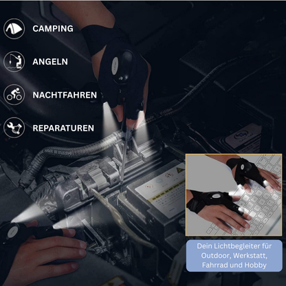 LED Taschenlampen Handschuhe