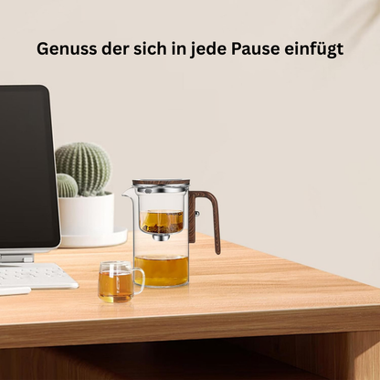 Glas-Teekanne mit Magnetfilter