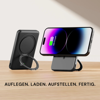 Magnetische Powerbank mit Halterung
