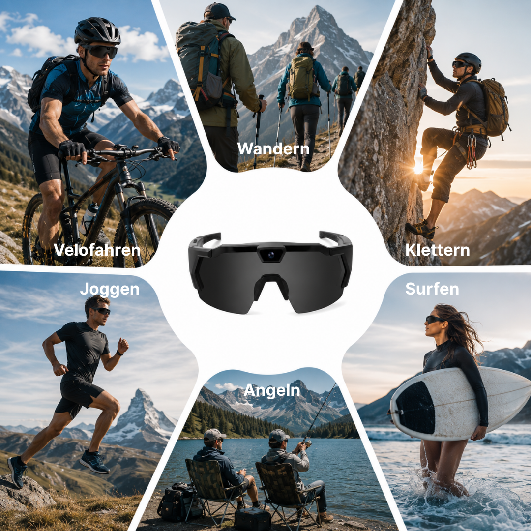 VisionCam™ - Sportbrille mit Kamera