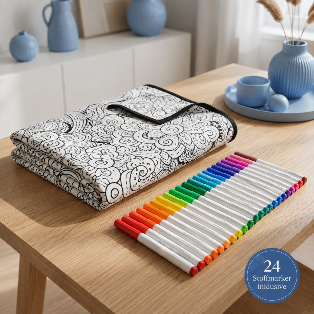 CuddleArt™ - Deine Decke zum Ausmalen