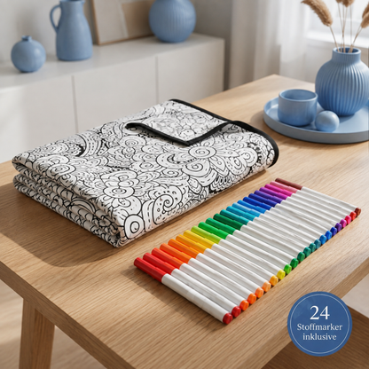 CuddleArt™ - Deine Decke zum Ausmalen