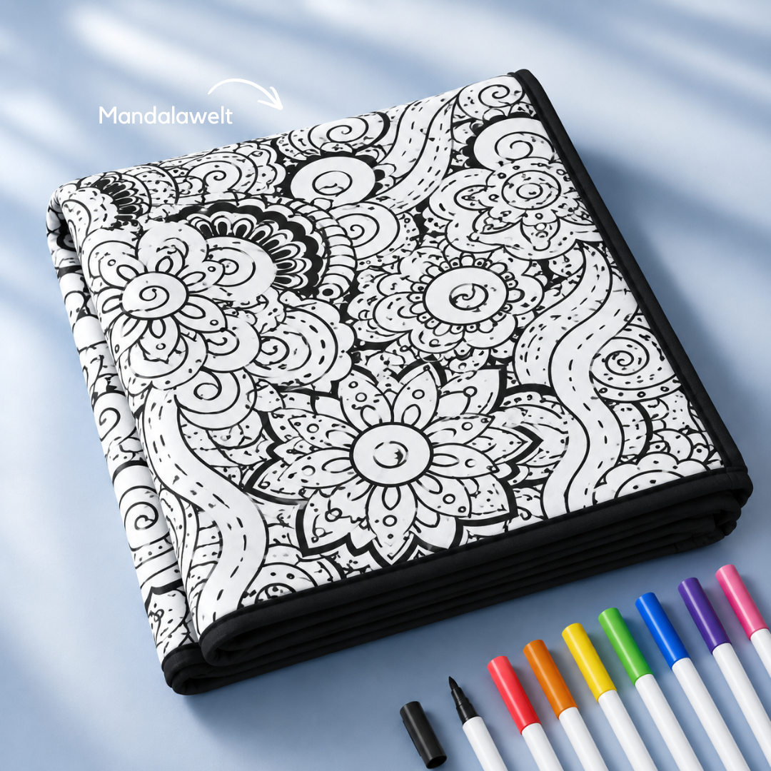 CuddleArt™ - Deine Decke zum Ausmalen