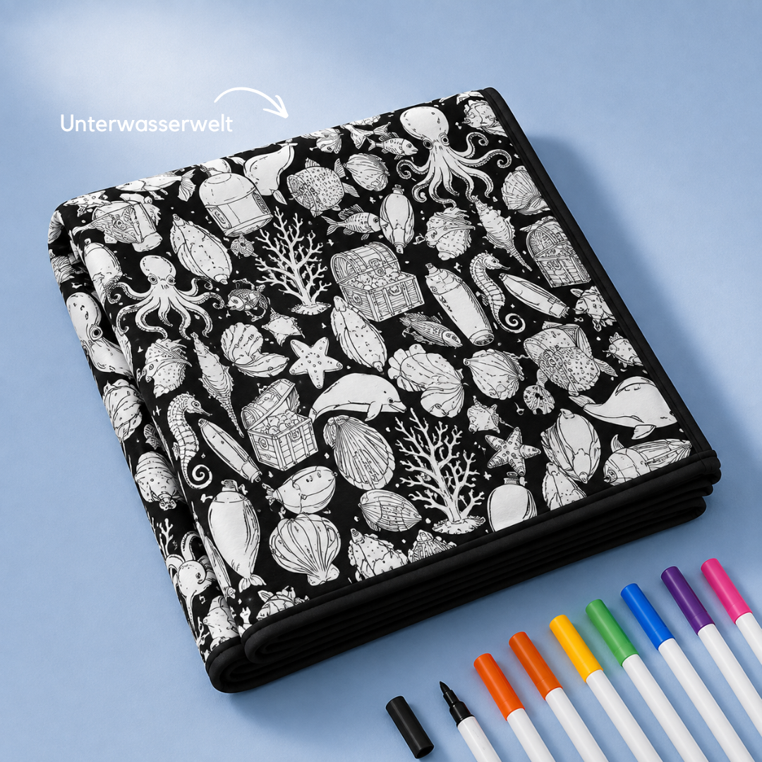 CuddleArt™ - Deine Decke zum Ausmalen