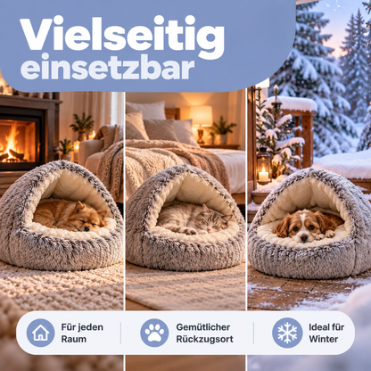 Kuschelhöhle - 2-in-1 für Hunde & Katzen