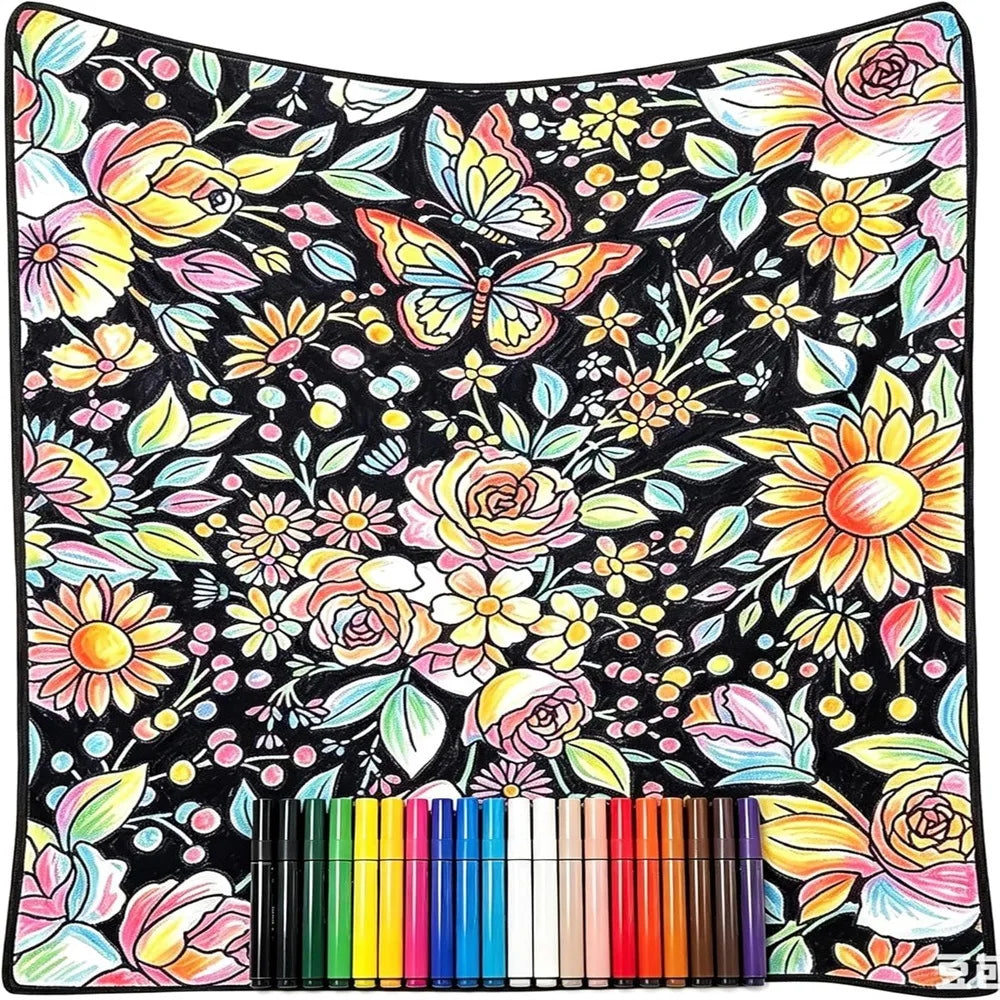 CuddleArt™ - Deine Decke zum Ausmalen