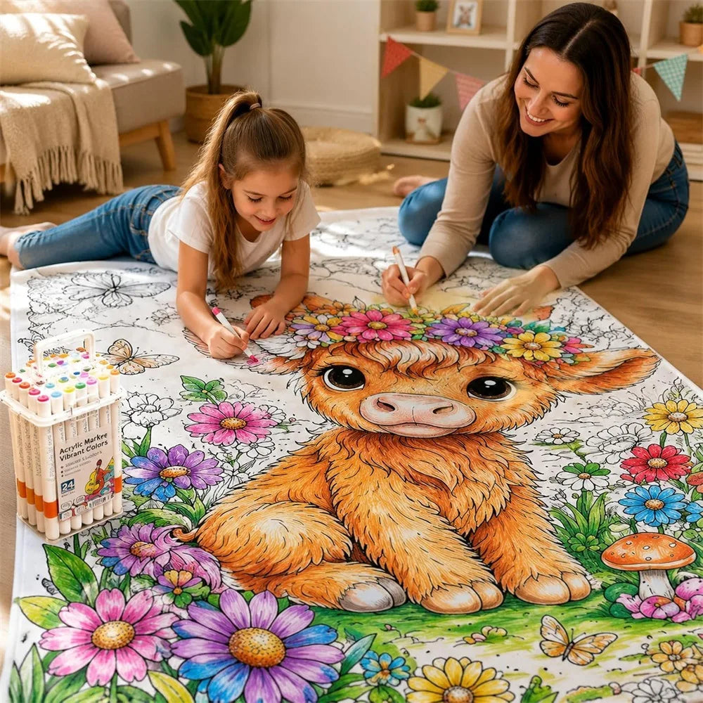CuddleArt™ - Deine Decke zum Ausmalen