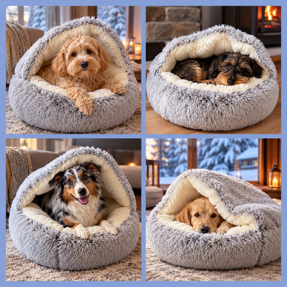 Kuschelhöhle - 2-in-1 für Hunde & Katzen